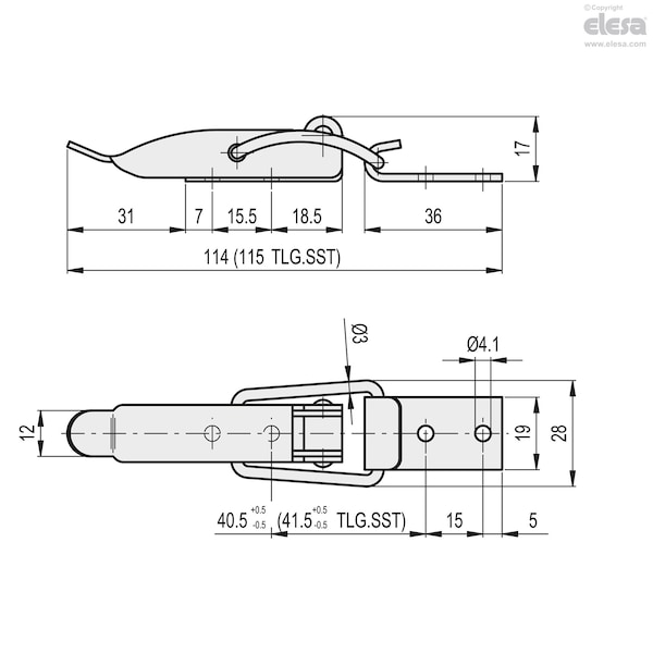 Hook Clamps, TLG.Z-12/114+R